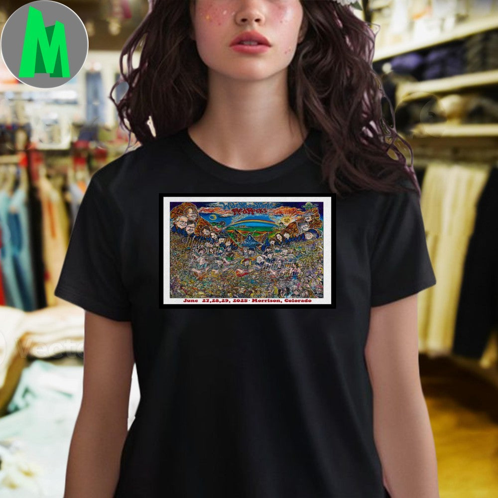 Design Red Rocks June 27-29, 2025 Widespread Panic Poster Shirt