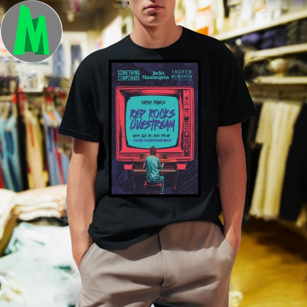 Design Red Rocks Livestream Poster Andrew McMahon Shirt