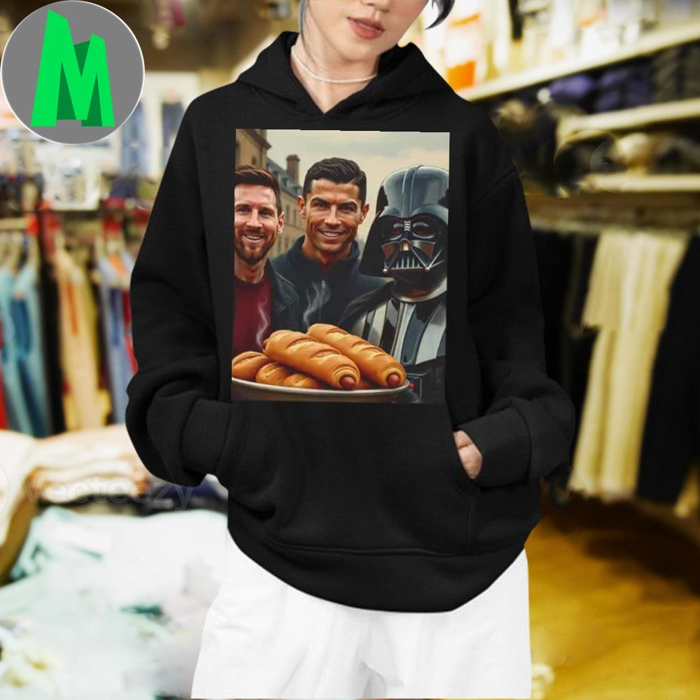 Design Ronaldo and Messi Soccer Sausage Rolls Fan Shirt