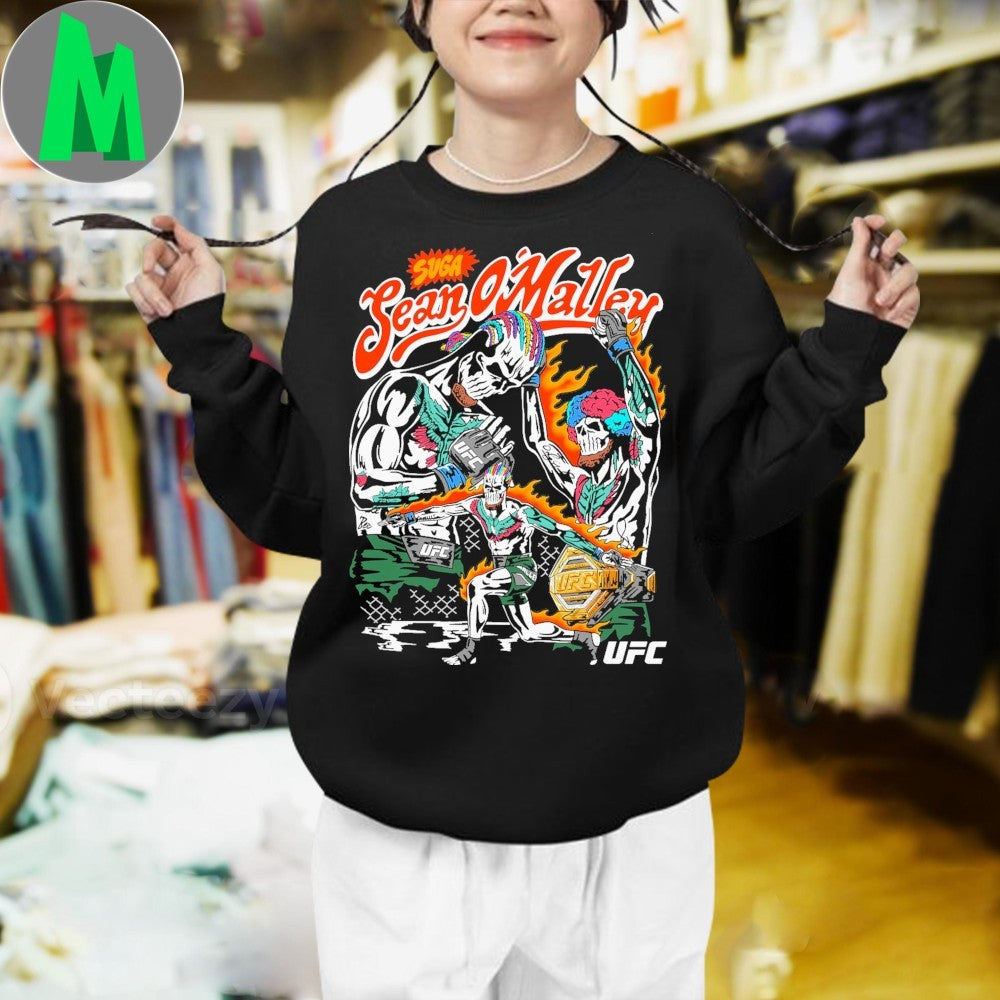 Design Sean O’Malley Warren Lotas UFC MMA Fighter Collaboration Fan Apparel Graphic T-Shirt