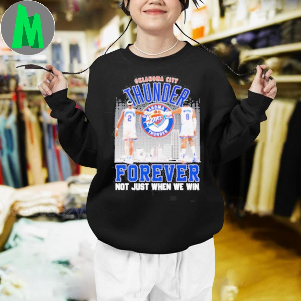 Design Shai Gilgeous-Alexander Jalen Williams OKC Thunder Forever Fan T-Shirt