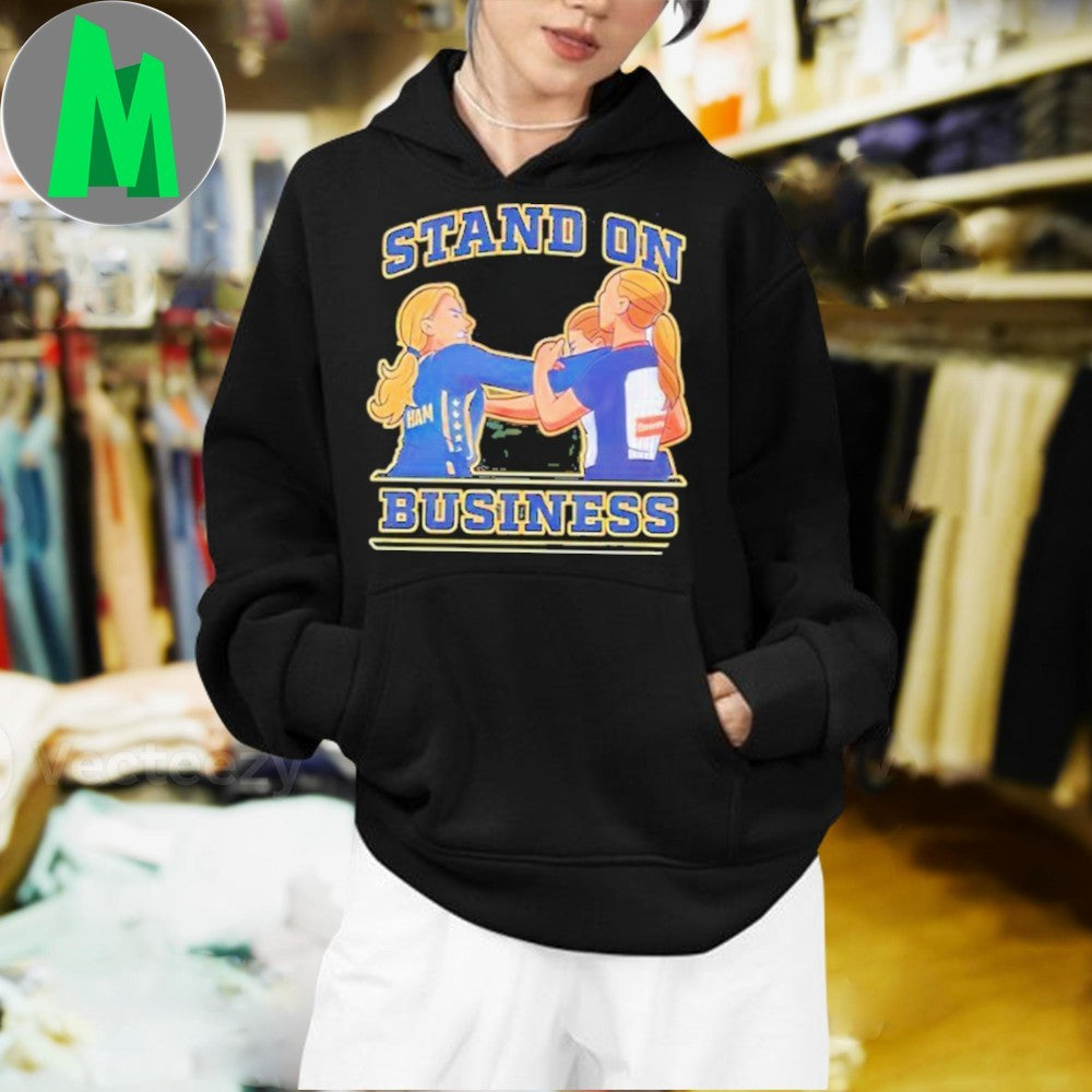 Design Stand On Business Fighting Women Graphic T-Shirt