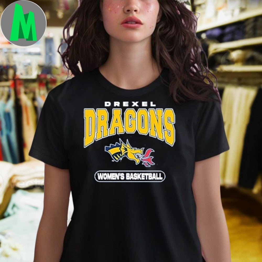 Design Summit Sportswear Drexel Dragons Women’s Navy Blue Womens Basketball Shirt
