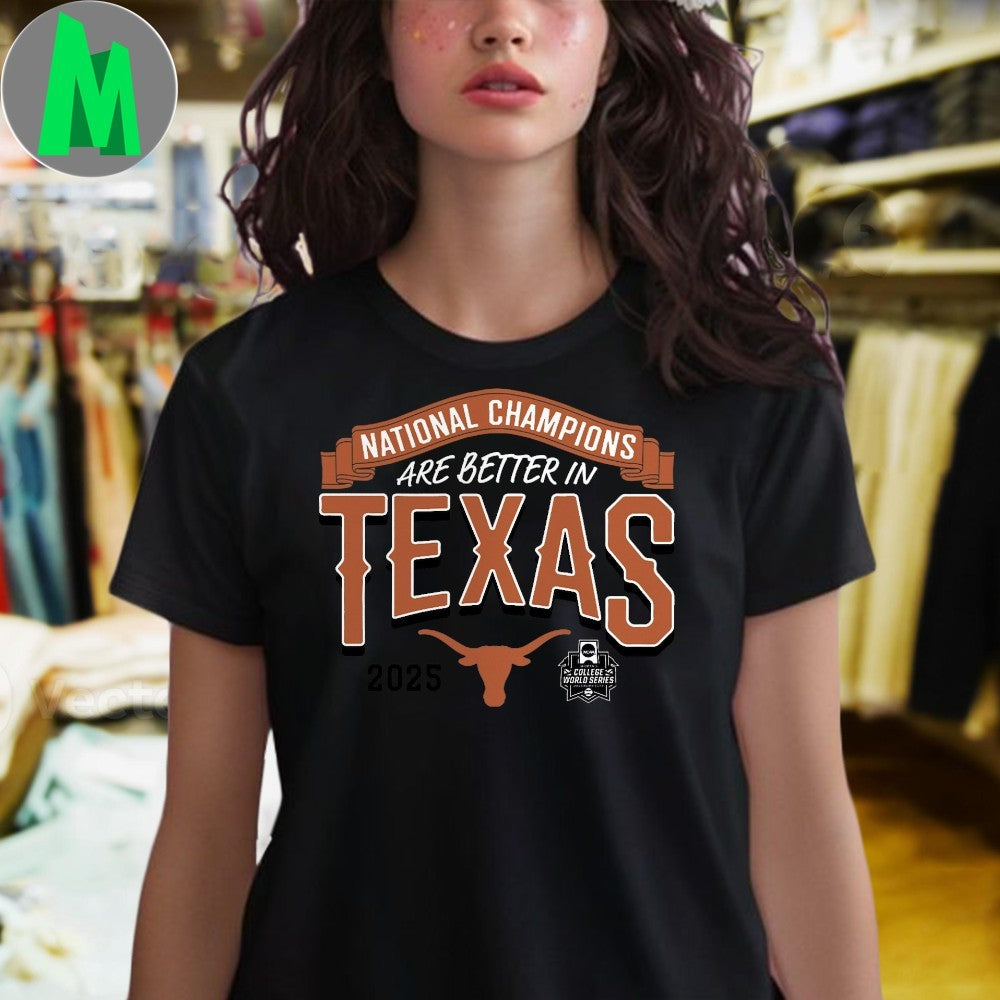 Design Texas Longhorns 2025 NCAA Softball National Champions Women’s College World Series Logo T-Shirt