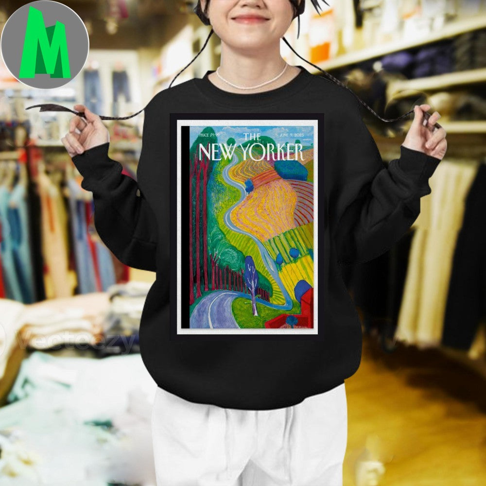 Design The New Yorker Magazine Cover Art June 9 2025 Vintage Style Graphic T-Shirt