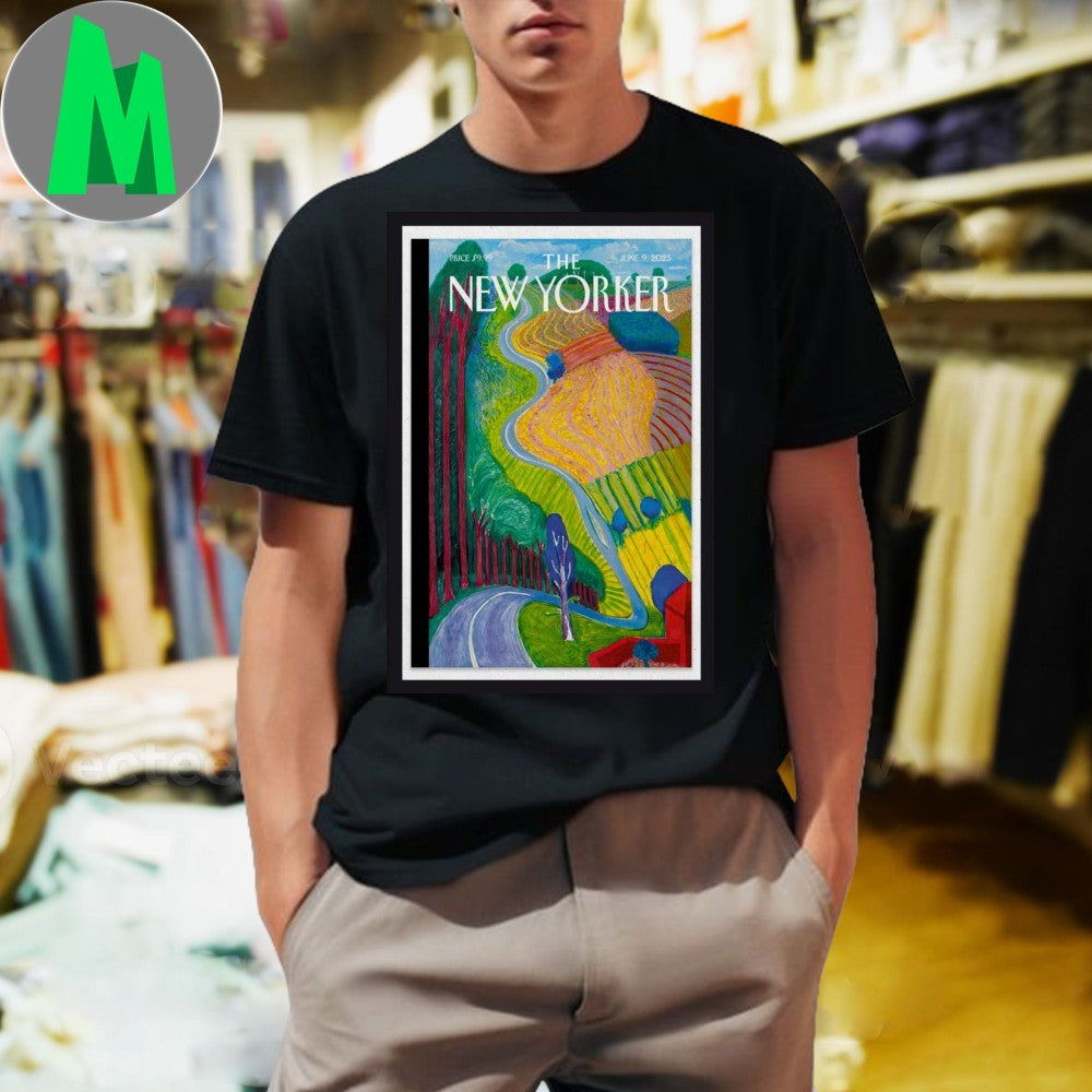 Design The New Yorker Magazine Cover Art June 9 2025 Vintage Style Graphic T-Shirt
