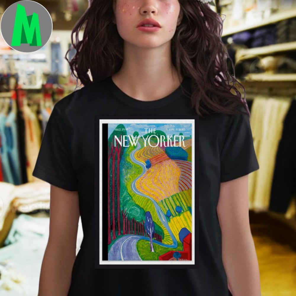 Design The New Yorker Magazine Cover Art June 9 2025 Vintage Style Graphic T-Shirt