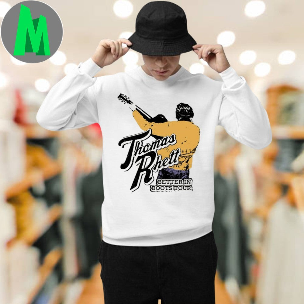 Design Thomas Rhett Better In Boots Tour 2025 Graphic T-Shirt