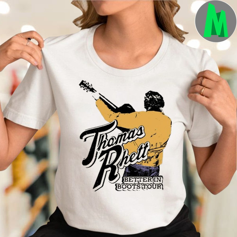 Design Thomas Rhett Better In Boots Tour 2025 Graphic T-Shirt