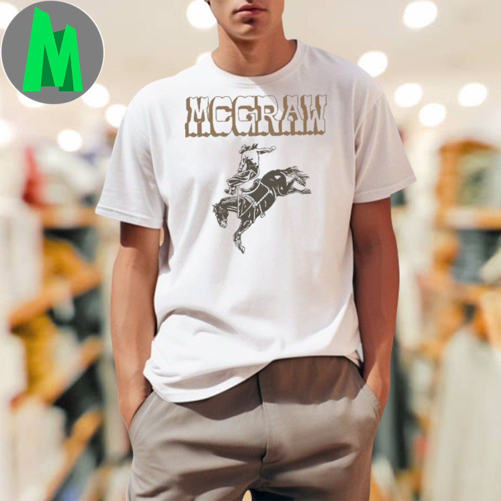 Design Tim McGraw Buckin’ Bronco Country Music Fan T-Shirt