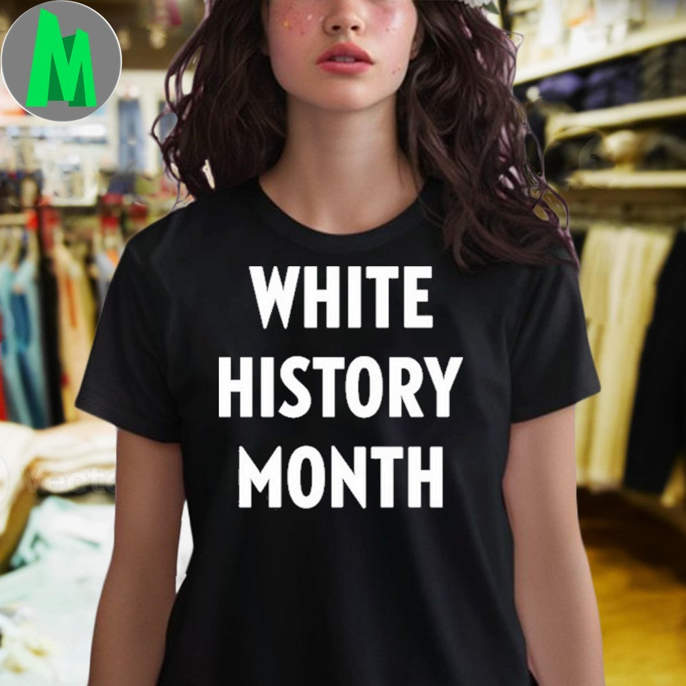 Design Tommy Robinson’s White History Month Slogan Graphic T-Shirt