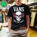 Design Vans Off The Wall Skull & Roses Graphic T-Shirt