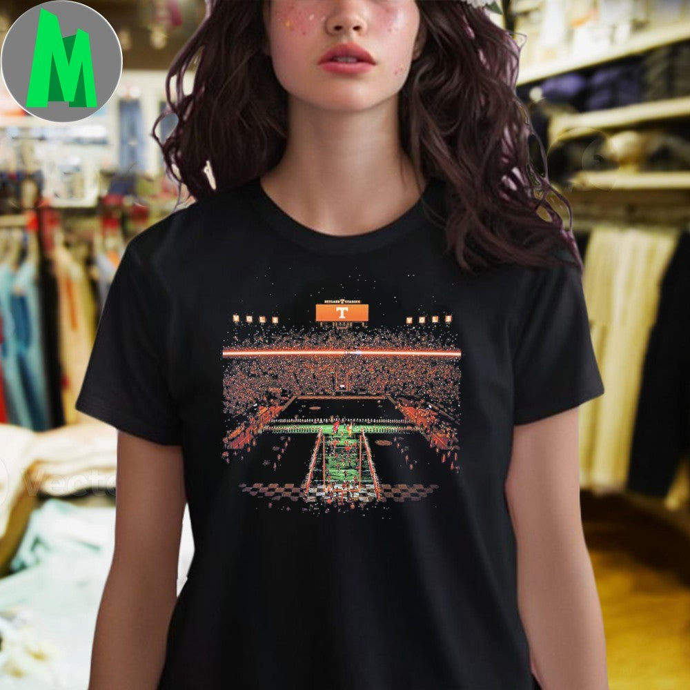 Design Vols Tennessee Comfort Colors Neyland at Night Stadium Football Game Day Fan Apparel T-Shirt