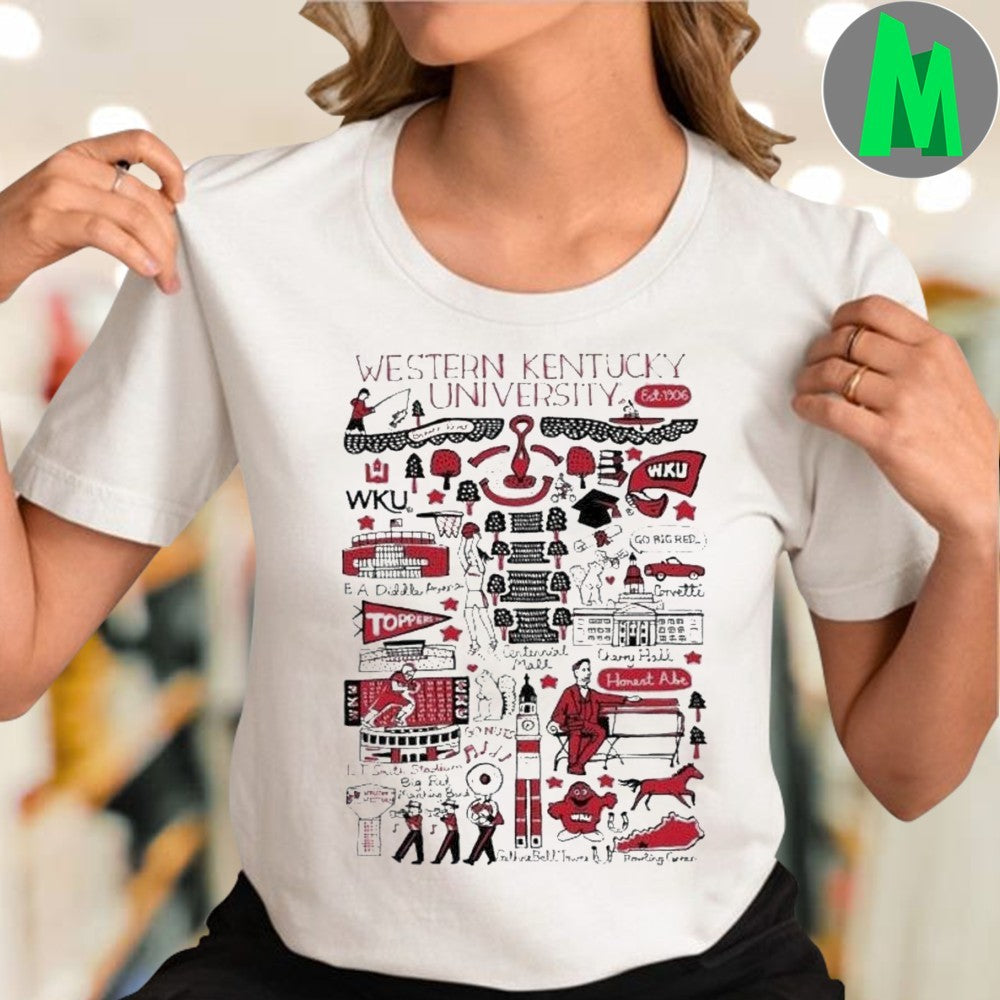 Design Western Kentucky University Art Illustration T-shirt