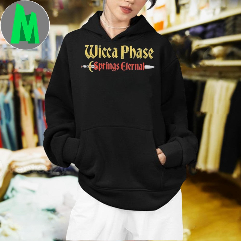 Design Wicca Phase Springs Eternal Sword Logo Graphic T-Shirt