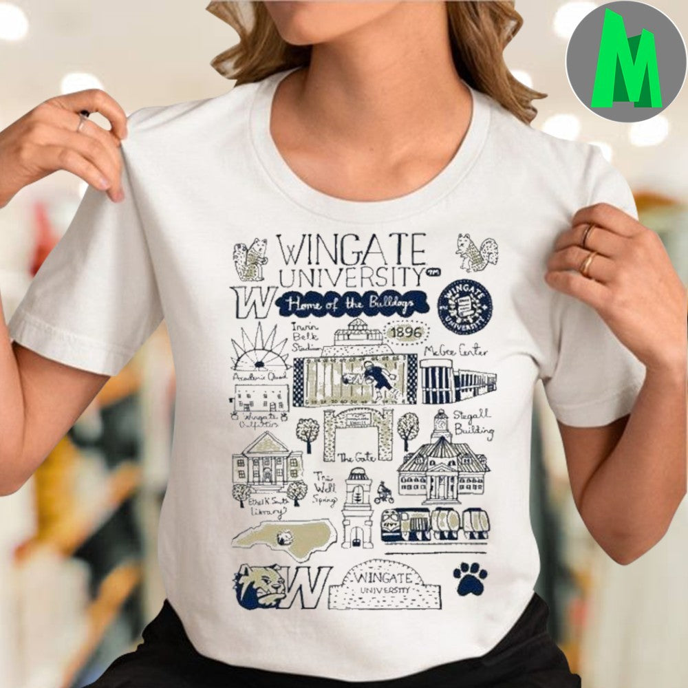 Design Wingate University Art Illustration T-shirt