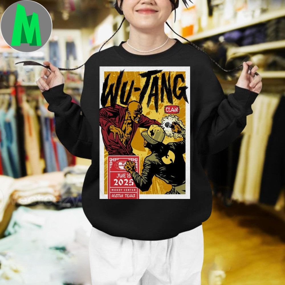 Design Wu Tang Clan Austin TX 6-15-2025 Poster Shirt