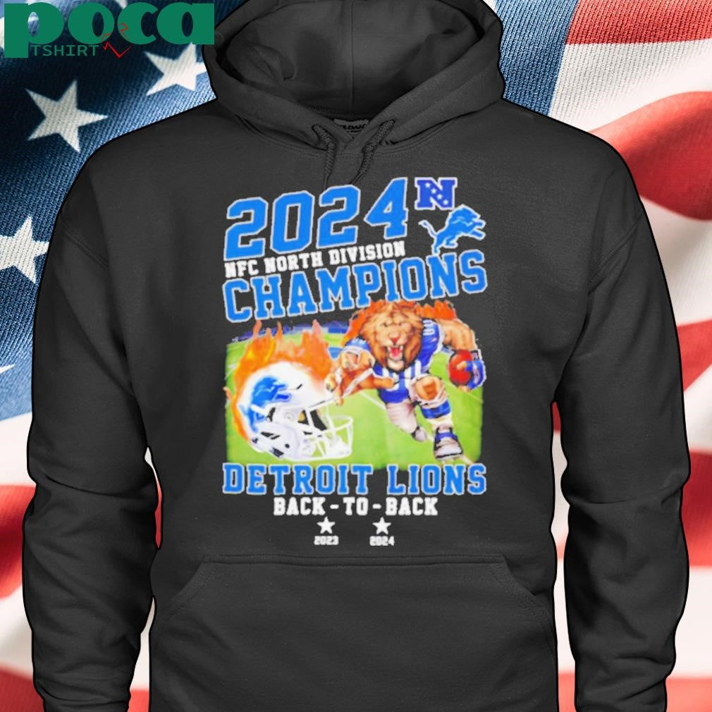 Detroit Lions NFC North Division Champions back to back 2023 2024 shirt