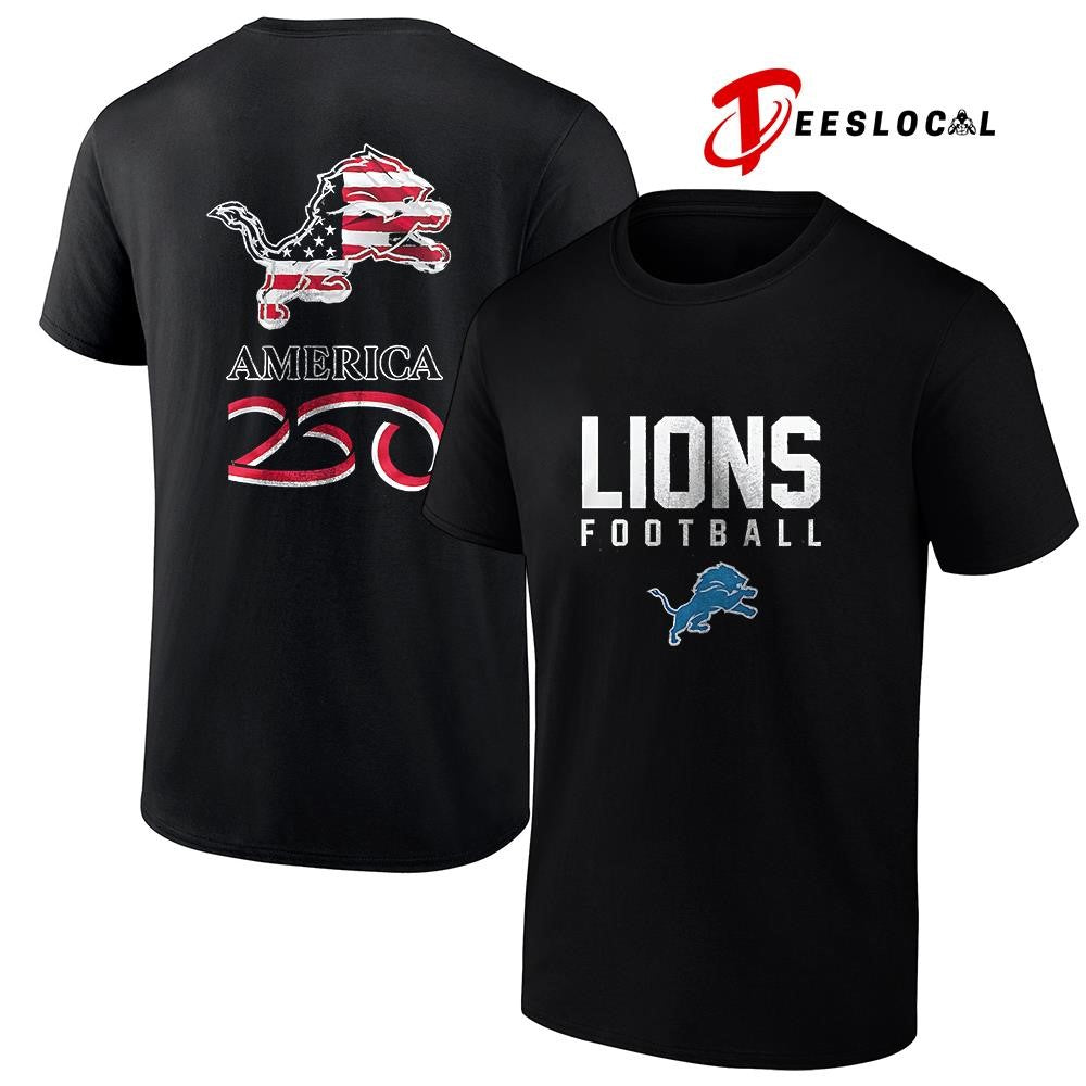 Detroit Lions x 250 years of America camo shirt