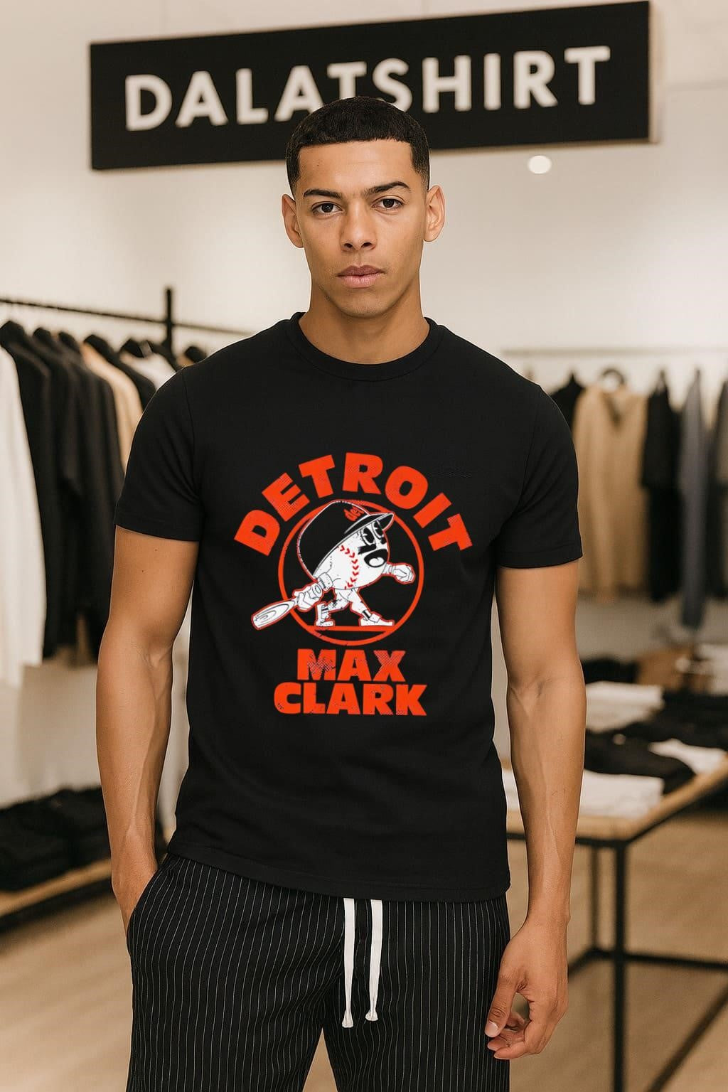 Detroit Max Clark Baseball retro shirt
