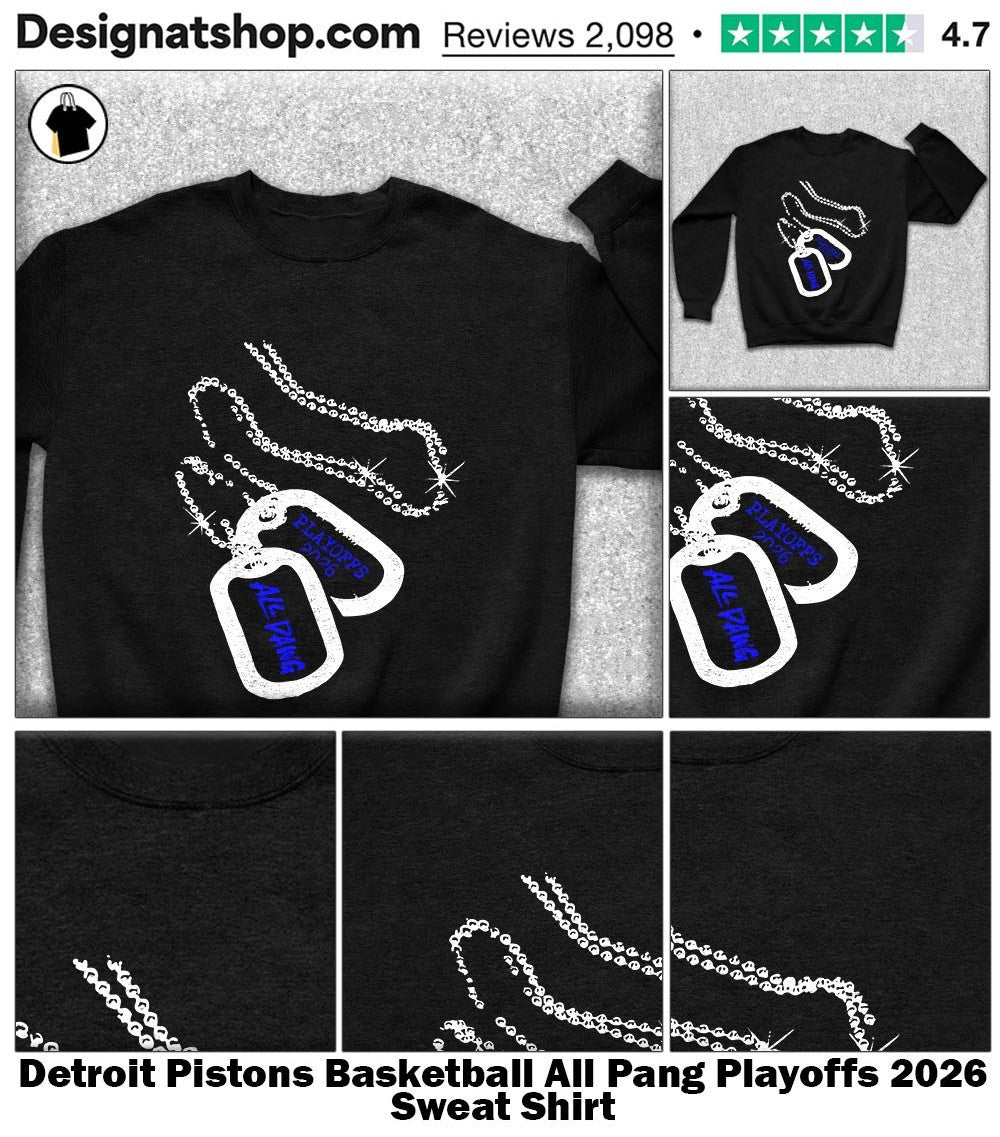 Detroit Pistons Basketball All Dawg Dog Tags Playoffs 2026 shirt