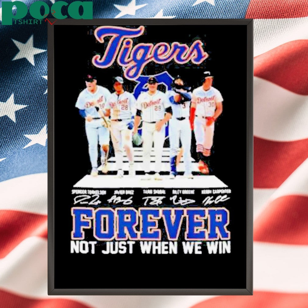 Detroit Tigers 5 starting forever not just when we win abbey road signature shirt