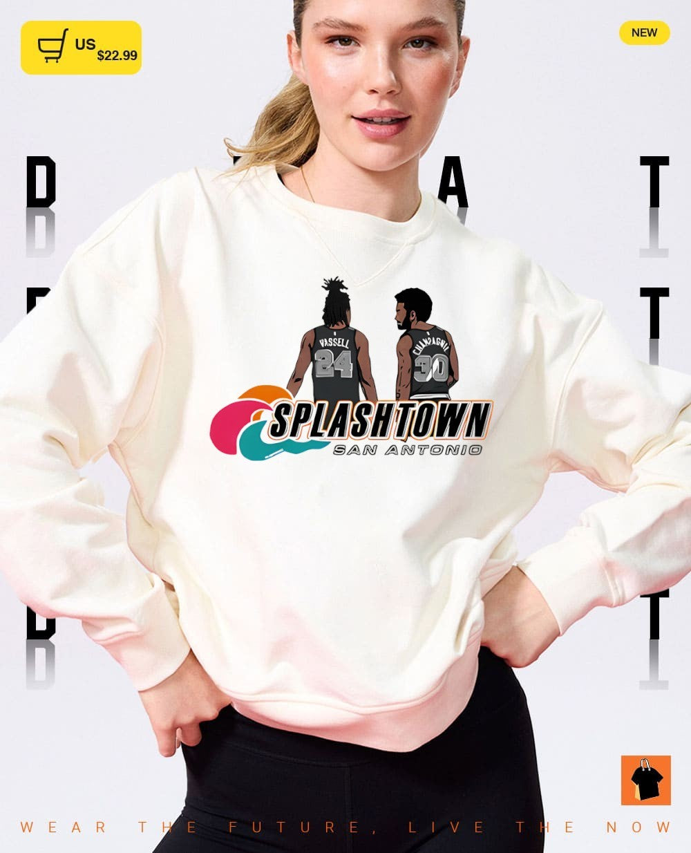 Devin Vassell and Julian Champagnie Splashtown San Antonio Spurs Basketball shirt
