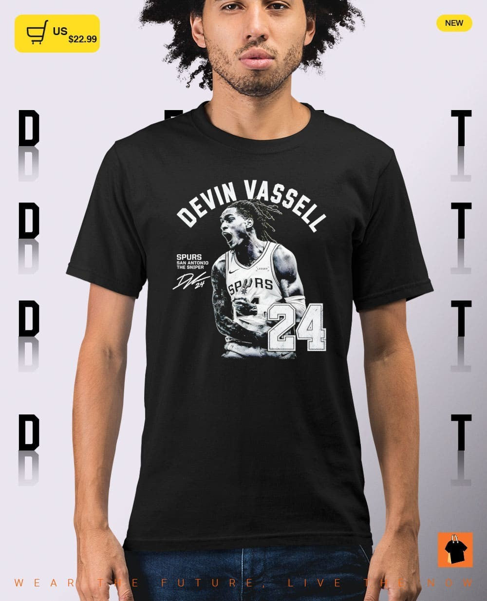 Devin Vassell basketball player San Antonio Spurs Basketball NBA signature vintage shirt