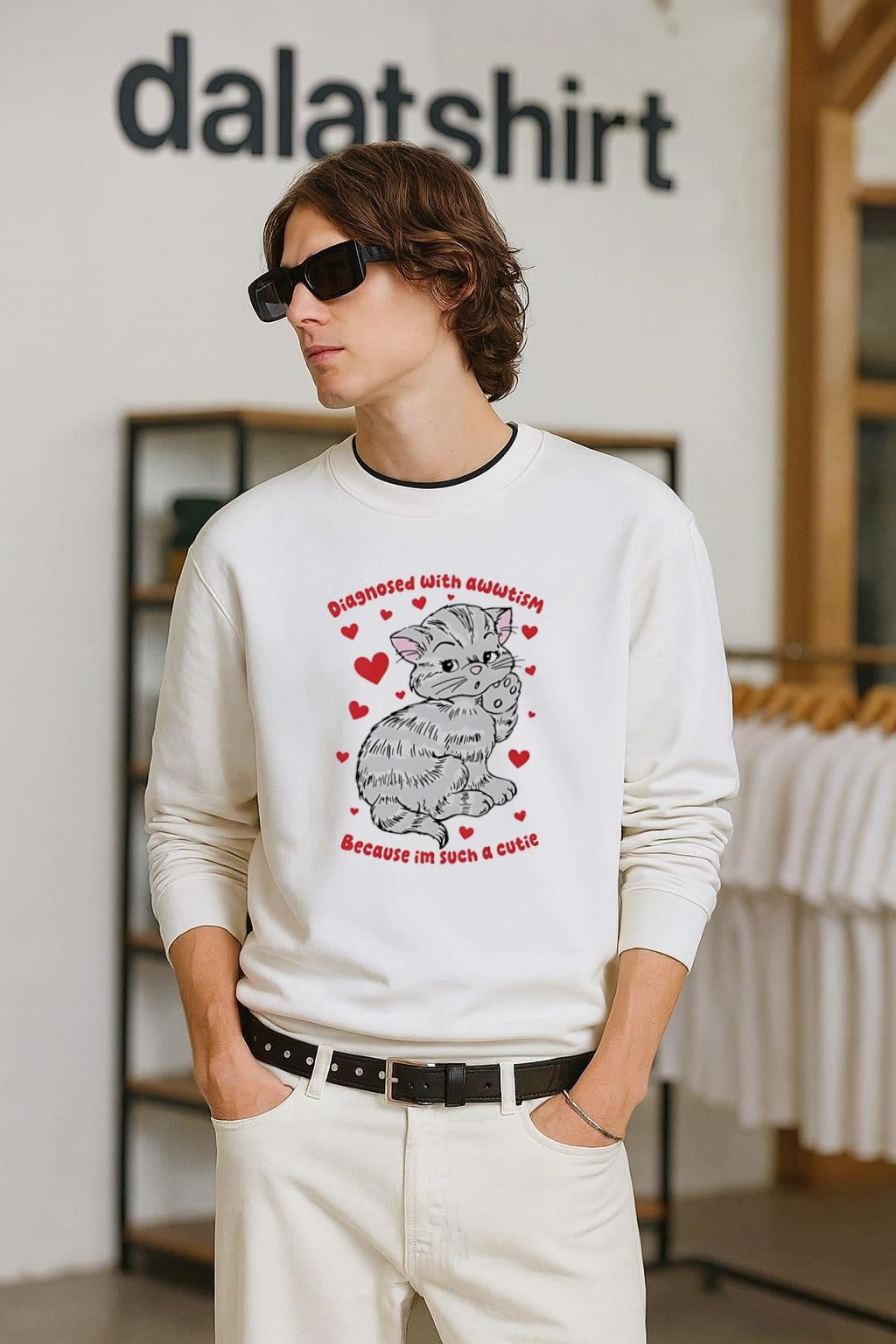 Diagnosed Awwtism Because Im Such A Cutie Cat shirt