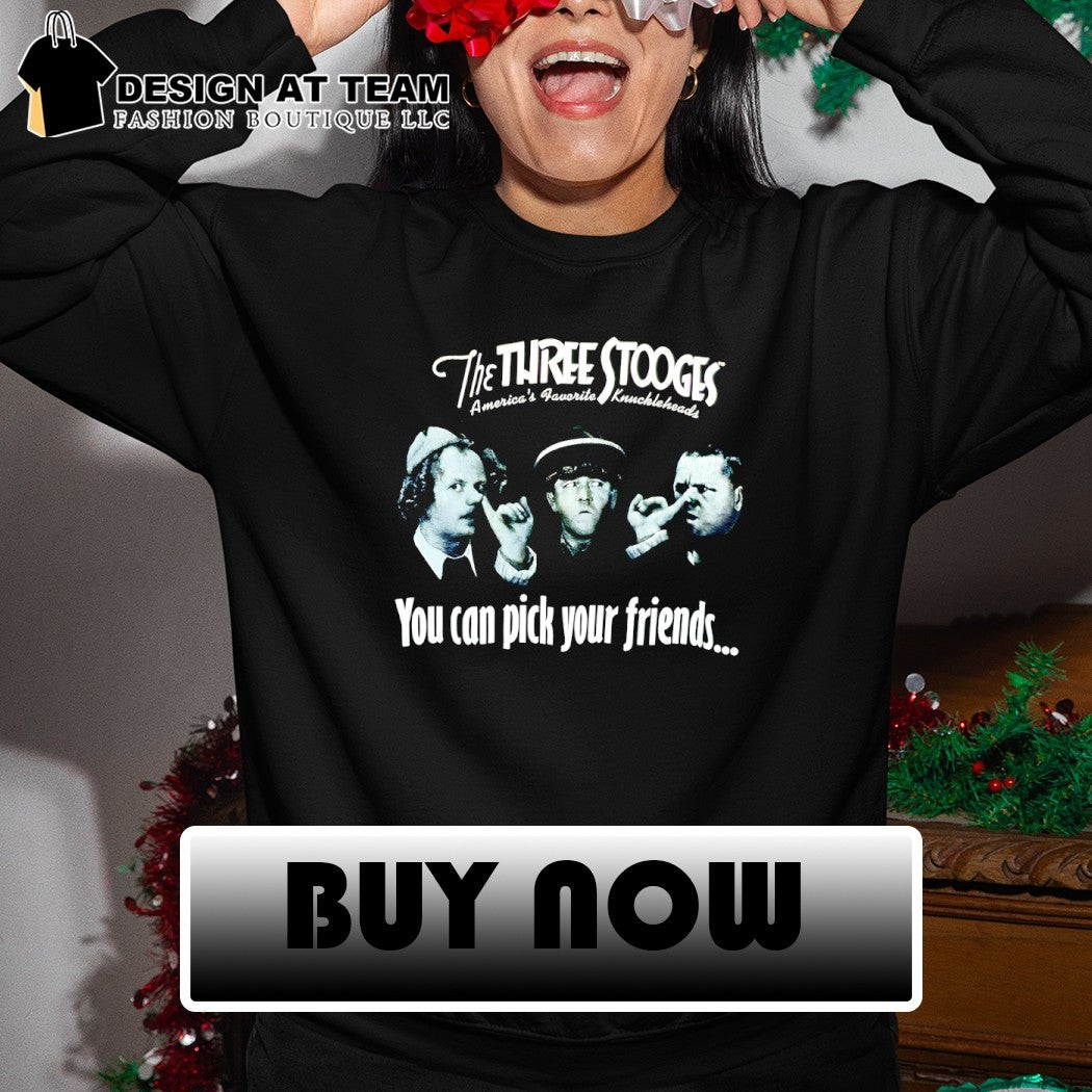 Diamond Dallas Page wearing The Three Stooges you can pick your friends shirt