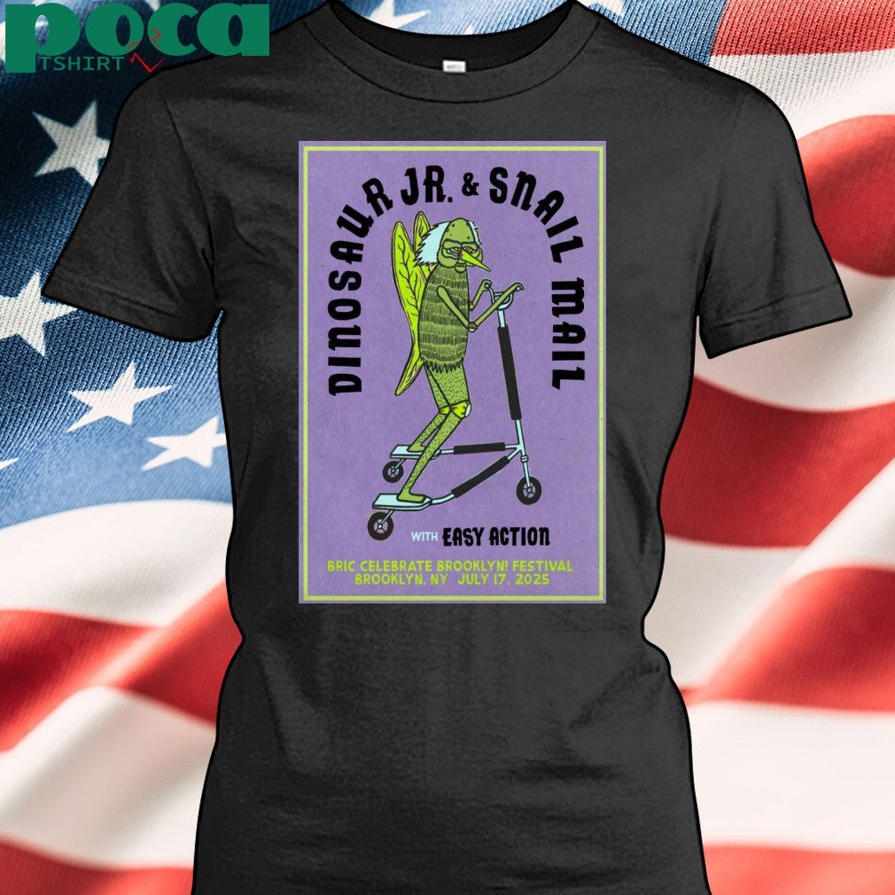 Dinosaur JR. And Snail Mail Jul 17 2025 BRIC Celebrate Brooklyn! At The Lena Horne Bandshell in Brooklyn NY Poster T-shirt