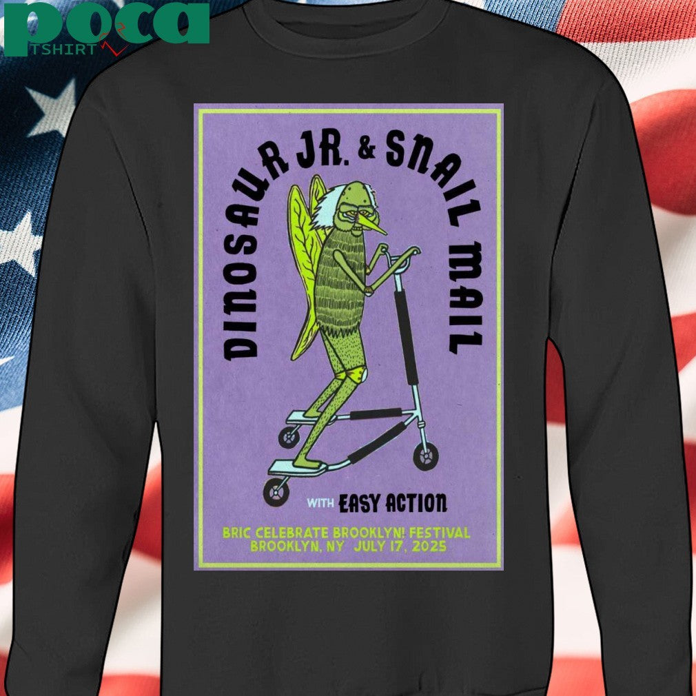 Dinosaur JR. And Snail Mail Jul 17 2025 BRIC Celebrate Brooklyn! At The Lena Horne Bandshell in Brooklyn NY Poster T-shirt