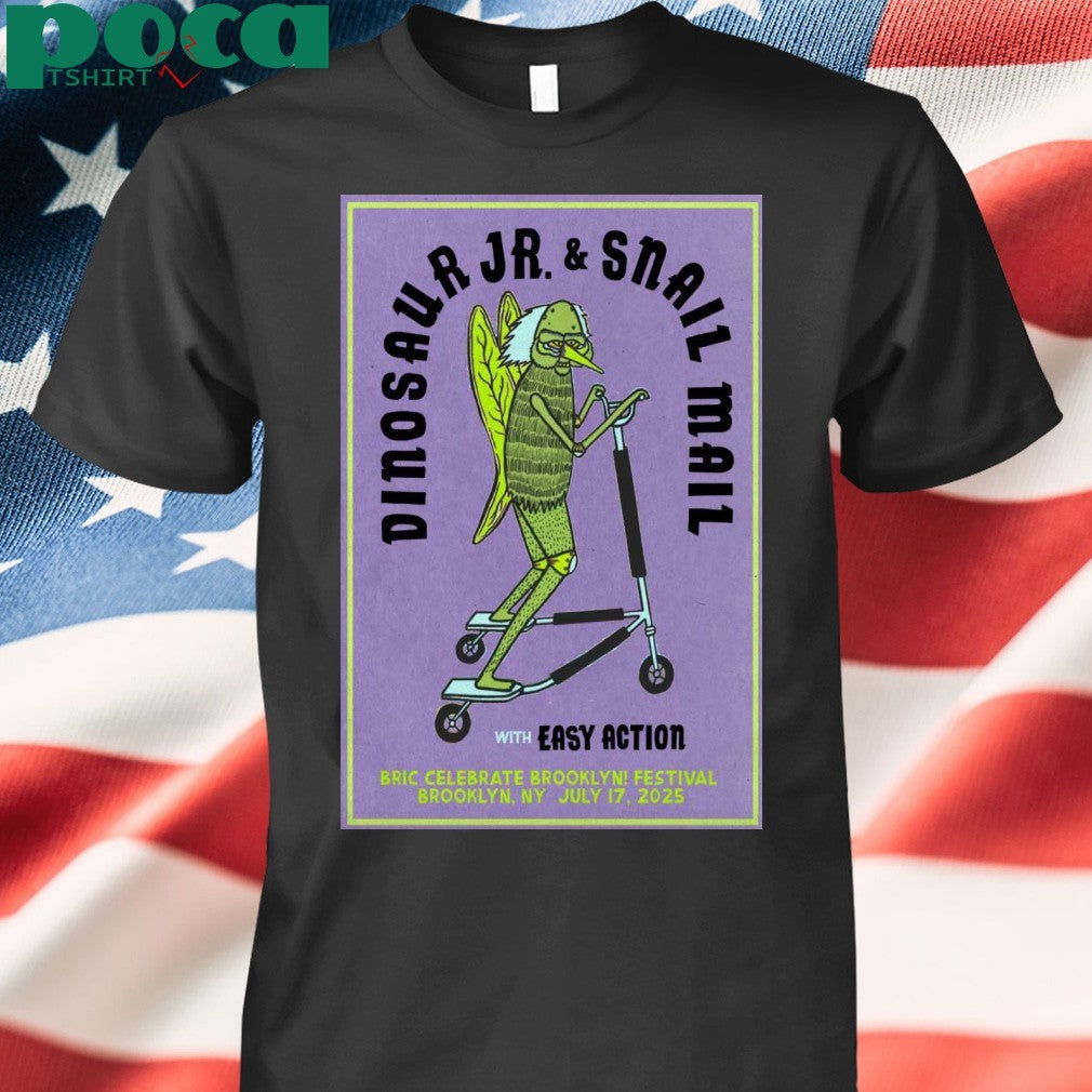 Dinosaur JR. And Snail Mail Jul 17 2025 BRIC Celebrate Brooklyn! At The Lena Horne Bandshell in Brooklyn NY Poster T-shirt