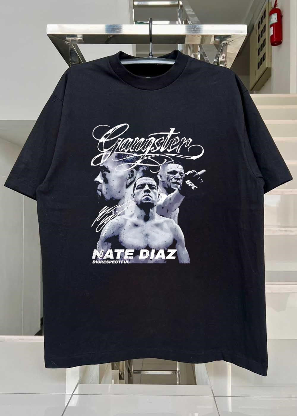 Disrespectful Nate Diaz Gangster Signature UFC shirt