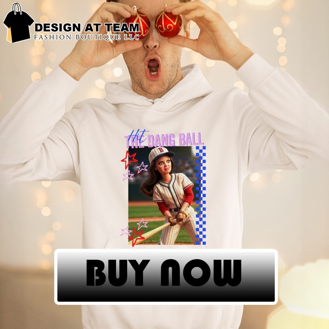 Distressed Doll Face Meme Hit The Dang Ball Baseball shirt