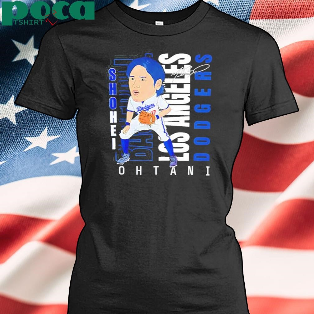 Dodgers Shohei Ohtani #17 Cartoon Signature Shirt