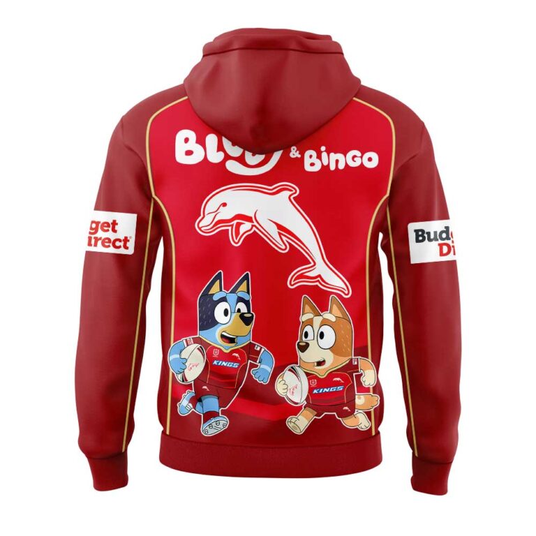 NRL Dolphins Bluey and Bingo Shirt, Hoodie