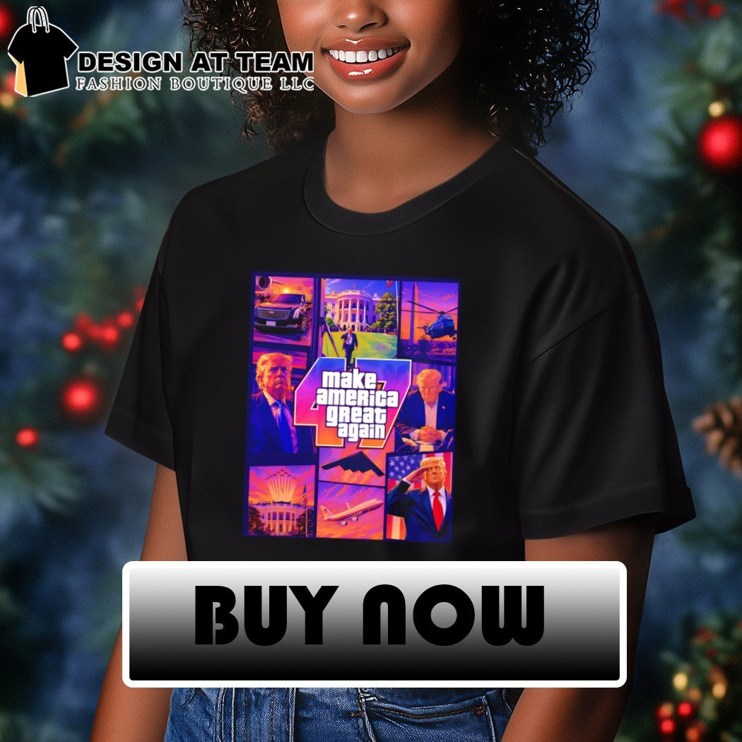 Donald Trump White House Grand Theft Auto Make America great again shirt