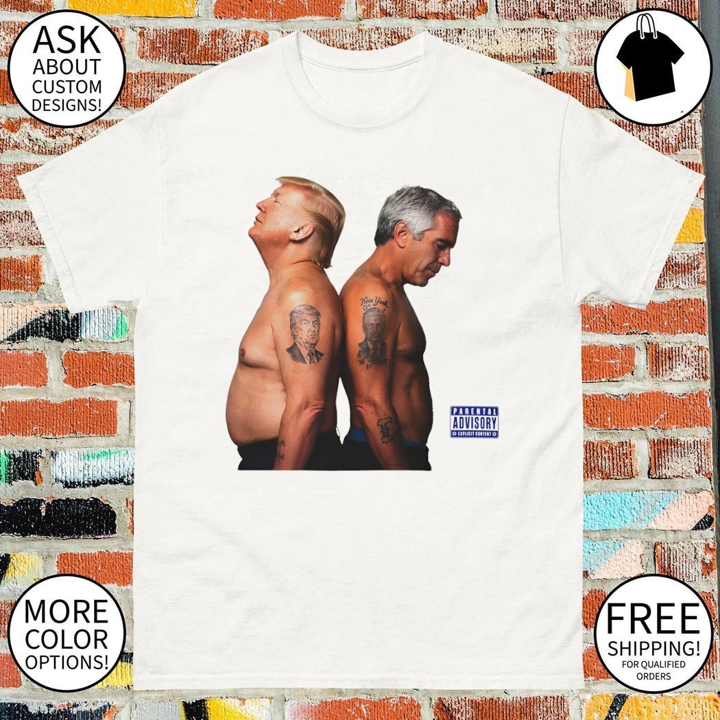 Donald Trump and Jeffrey Epstein The Island Tapes Parental Advisory Explicit Content shirt