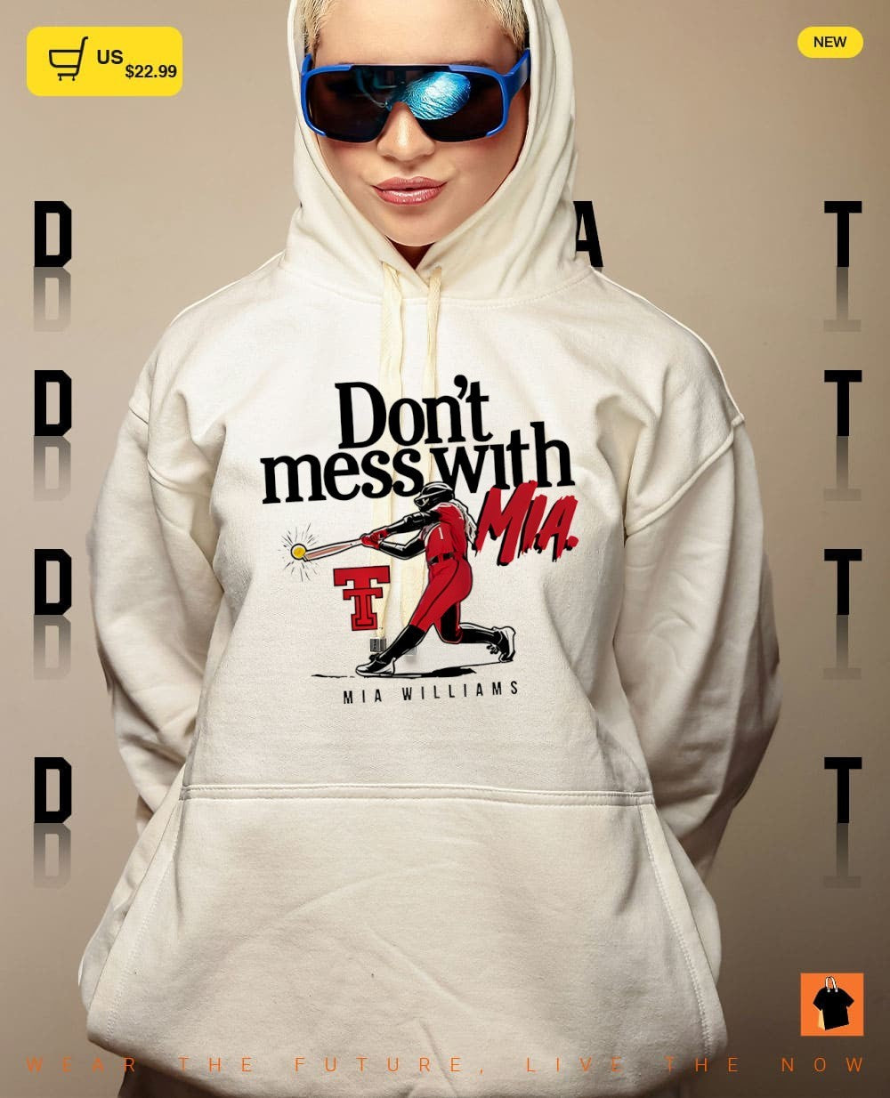Don’t Mess With Mia Williams Texas Tech Red Raiders Baseball MLB shirt