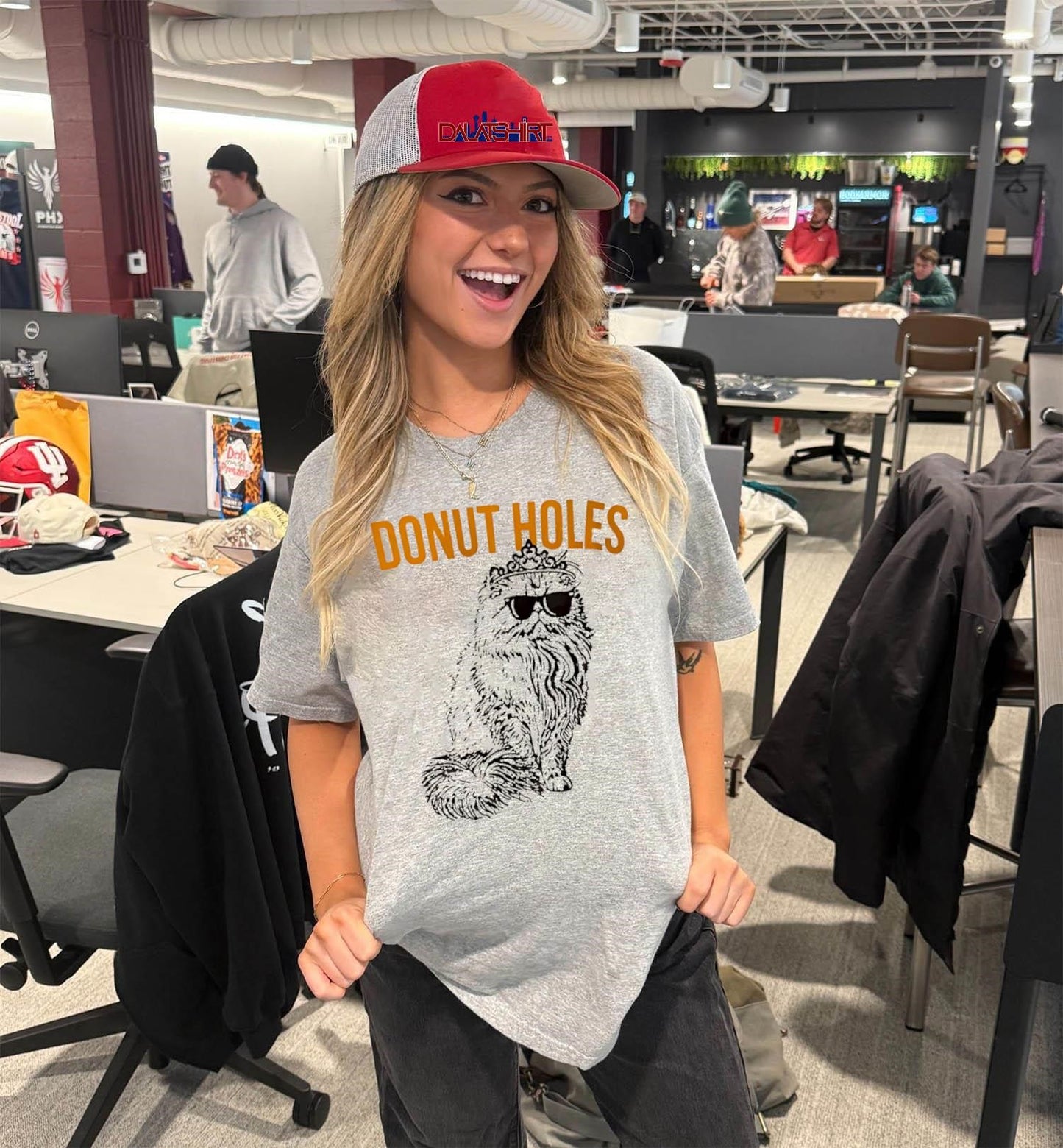 Donut Holes Persian Cat With Sunglasses And Crown shirt