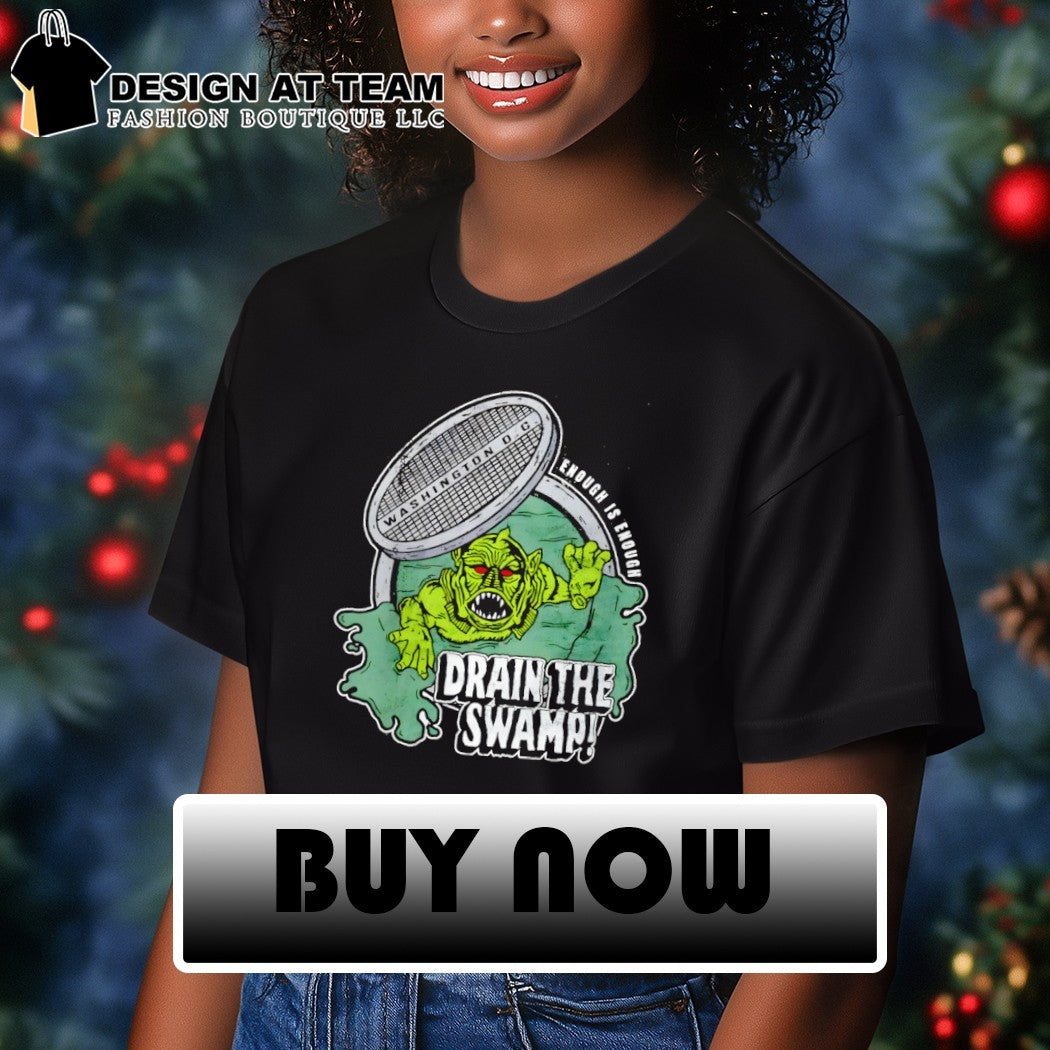 Drain the Swamp Lincoln Algae Satire enough is enough Washington DC shirt