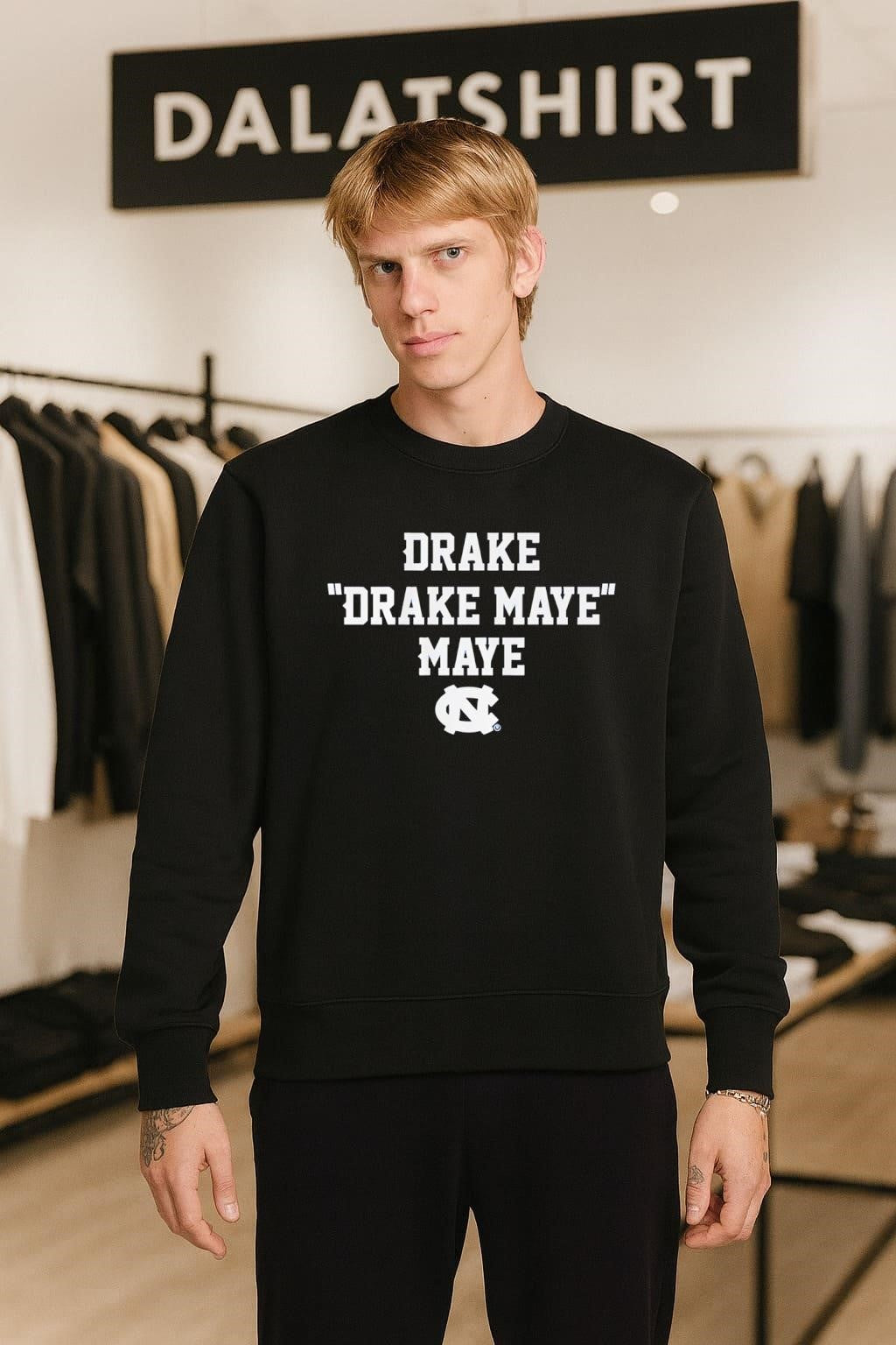 Drake Drake Maye Maye North Carolina Tar Heels NC Typography shirt