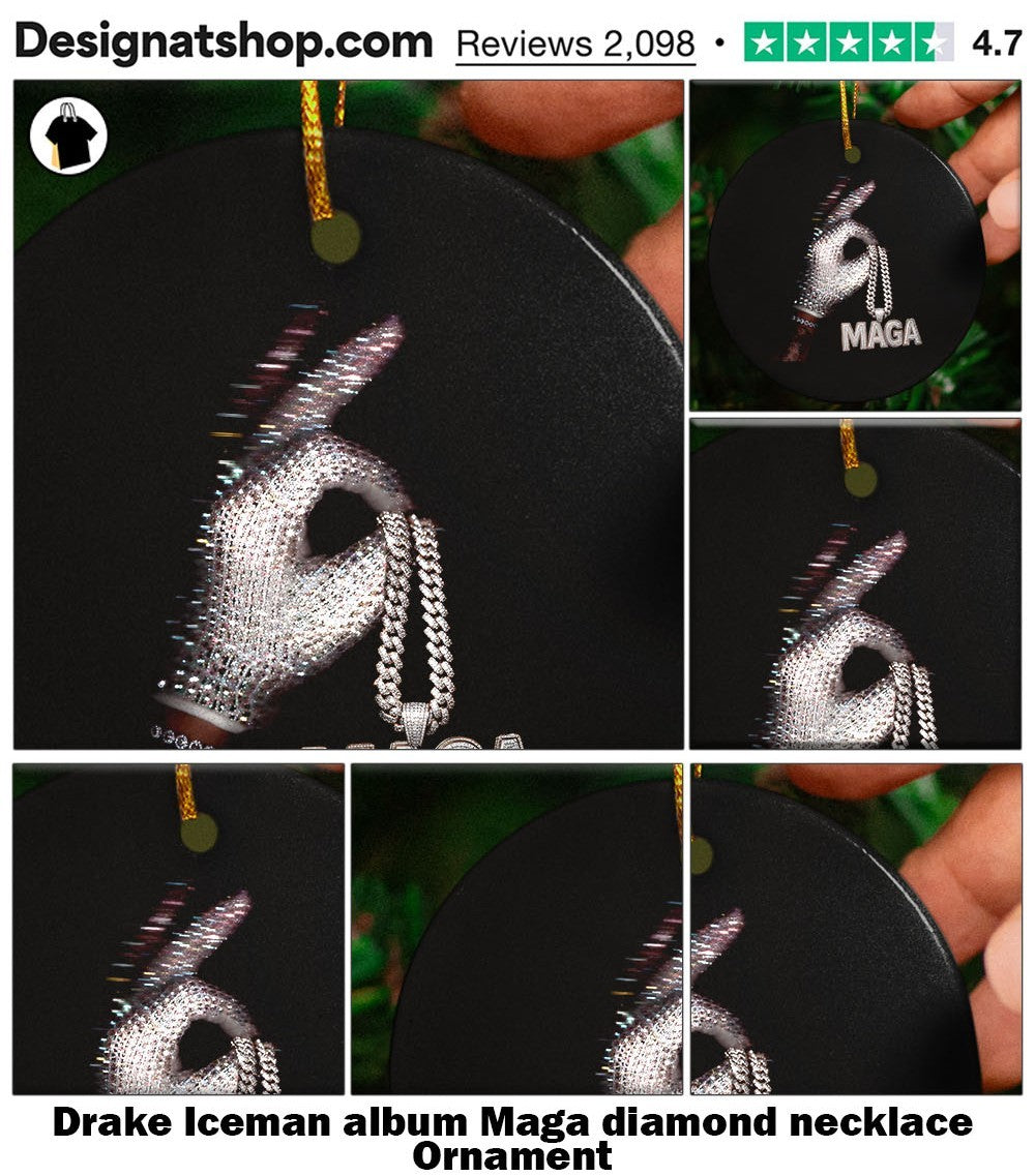 Drake Iceman album Maga diamond necklace shirt