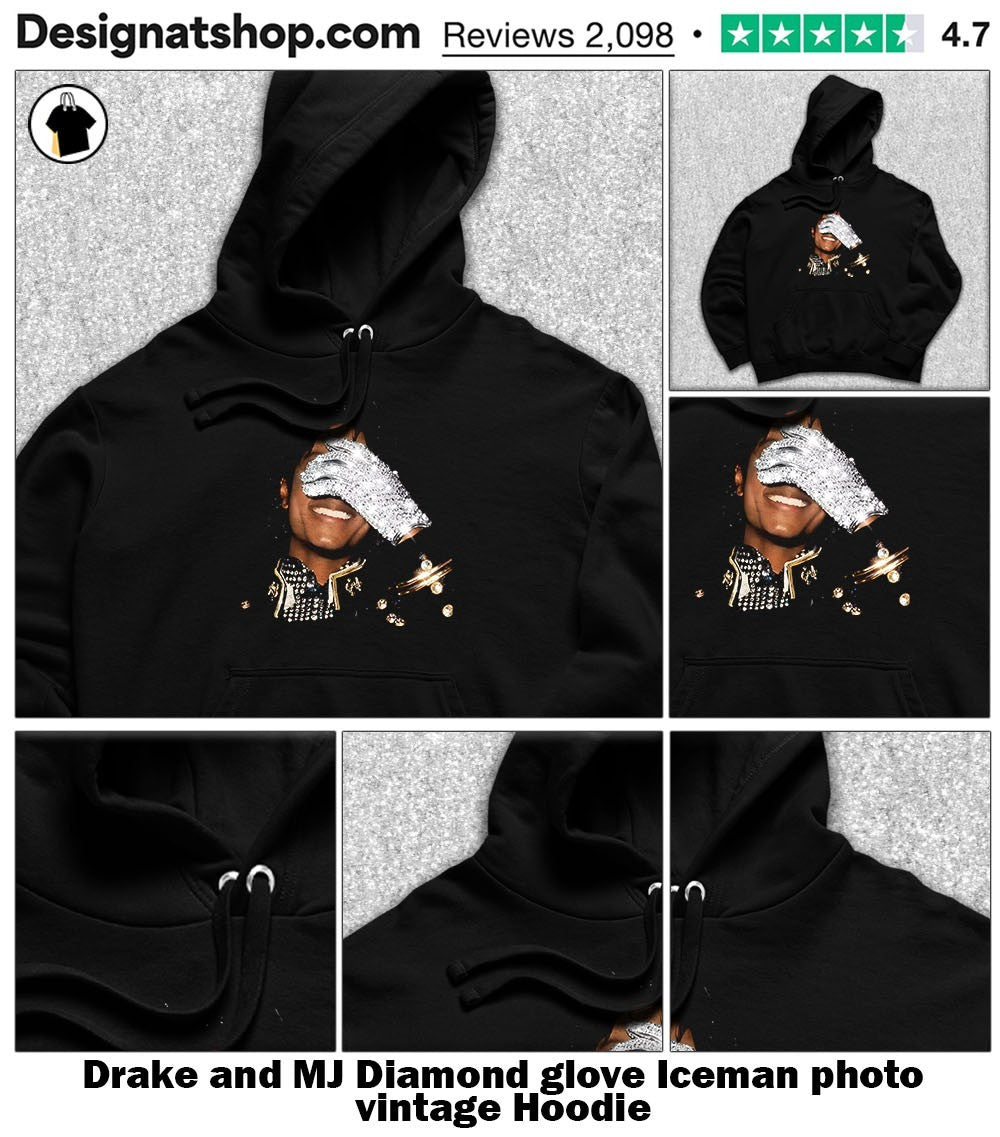 Drake and MJ Diamond glove Iceman photo vintage shirt