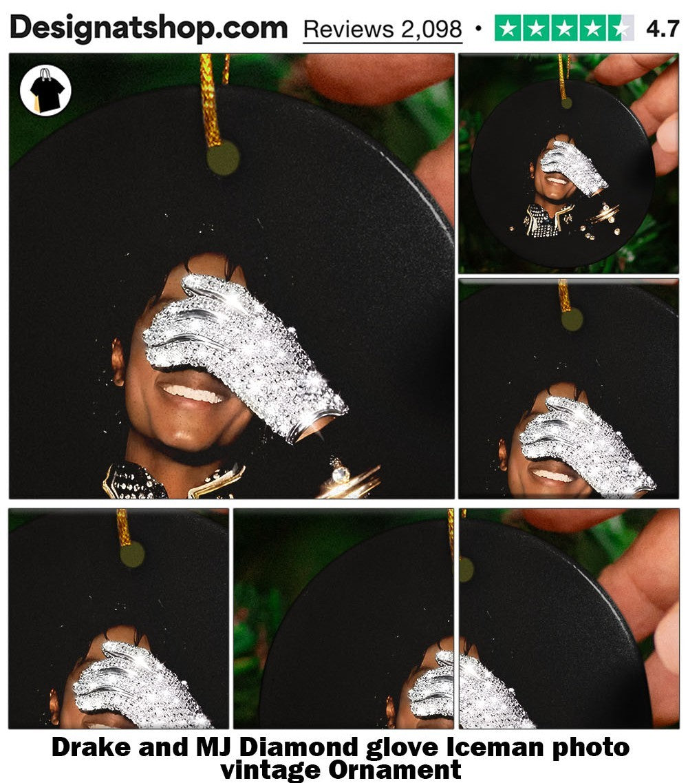 Drake and MJ Diamond glove Iceman photo vintage shirt