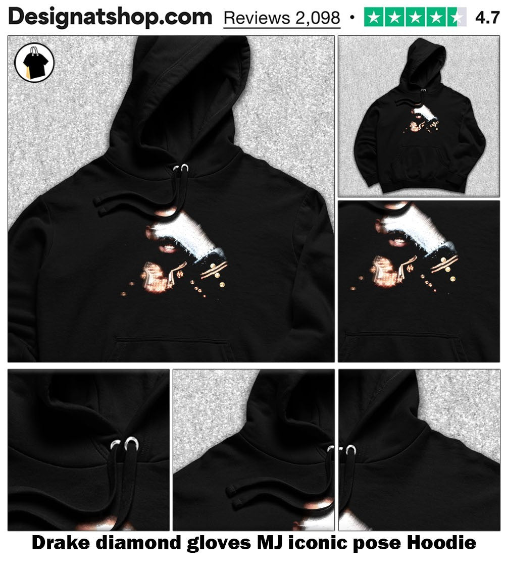 Drake diamond gloves MJ iconic pose shirt