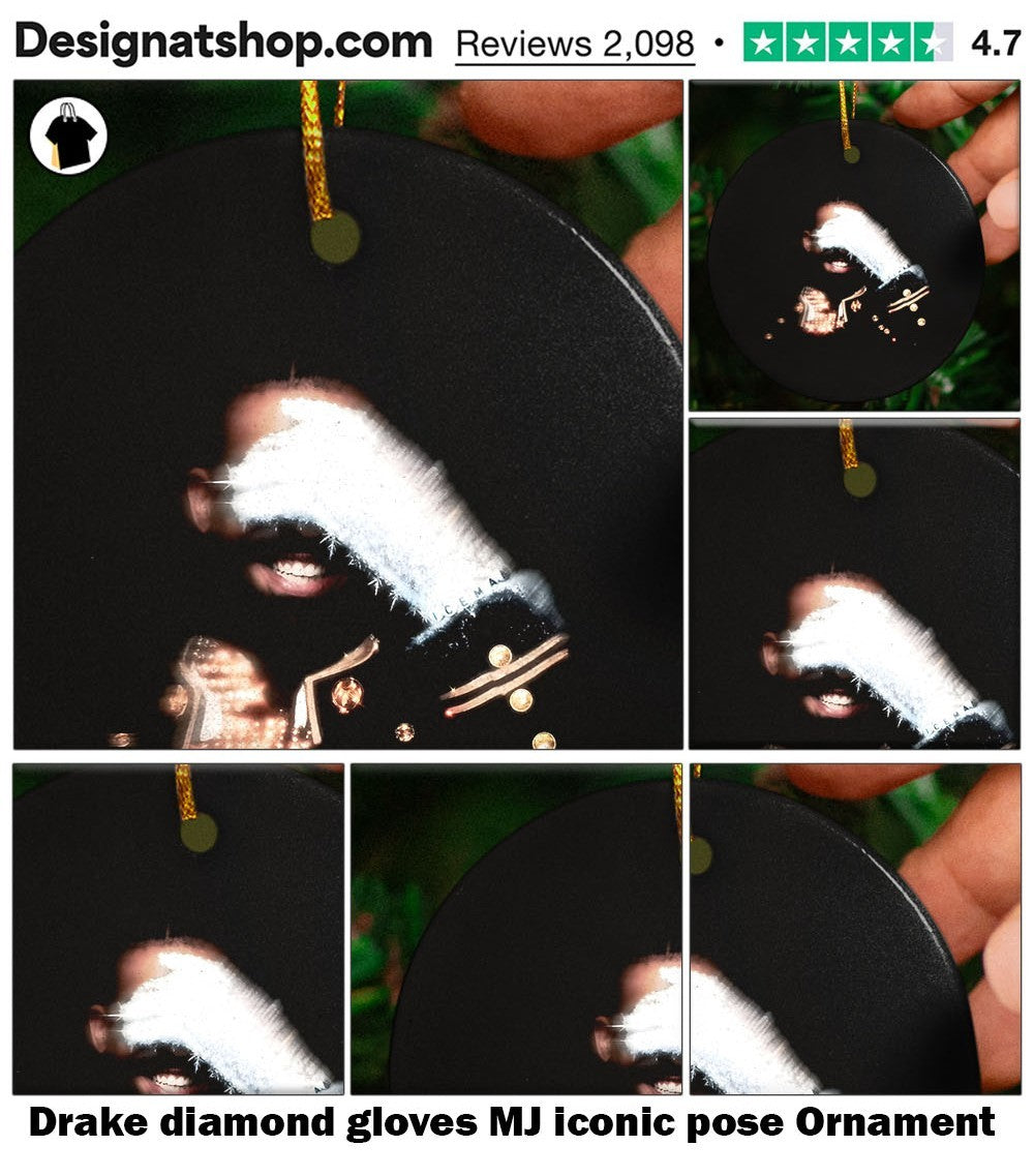 Drake diamond gloves MJ iconic pose shirt