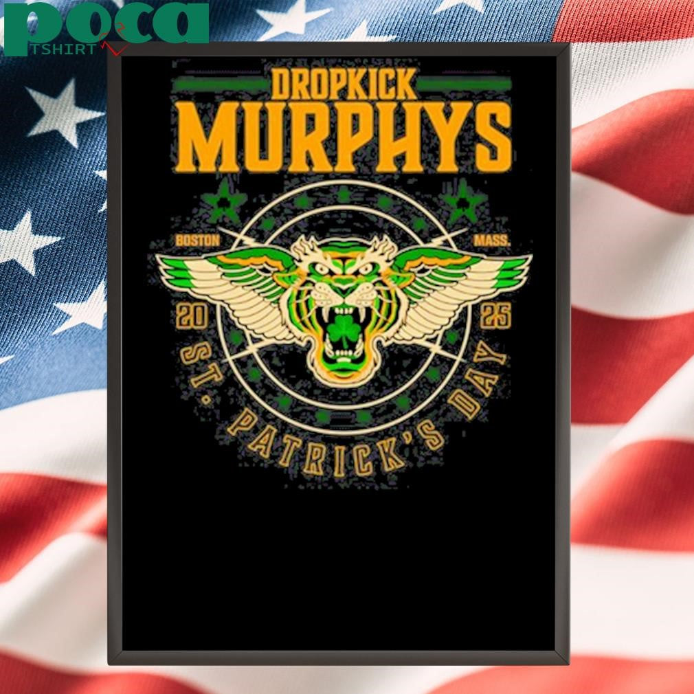 Dropkick Murphys St. Patrick’s Day 2025 Boston MA Tour Shirt