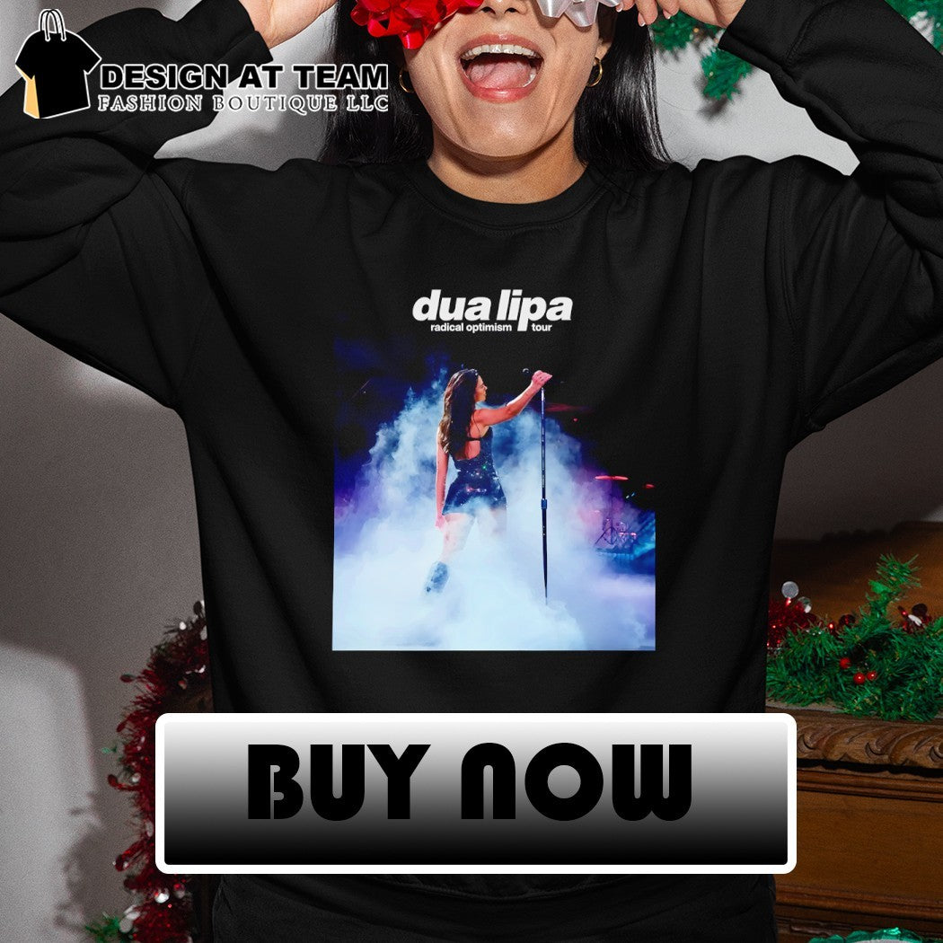 Dua Lipa radical optimism tour print round neck shirt